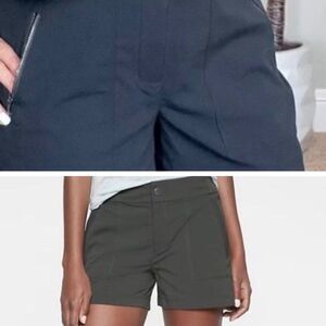 Athleta Women's Athletic Shorts in Black and Olive